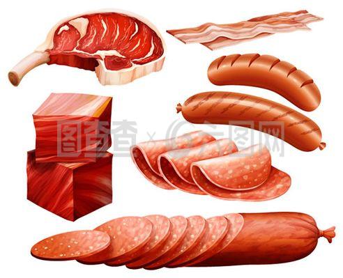 美味肉制品設(shè)計矢量素材精選與下載指南